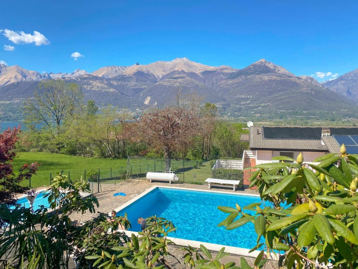 Bellavista A Garten Appartement mit Pool Colico Esterno foto